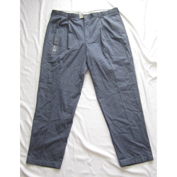 New W/ Tag Men LL Bean Double L Classic Fit Cotton Pants Sz 44W x 29L (MP297) - Picture 1 of 5